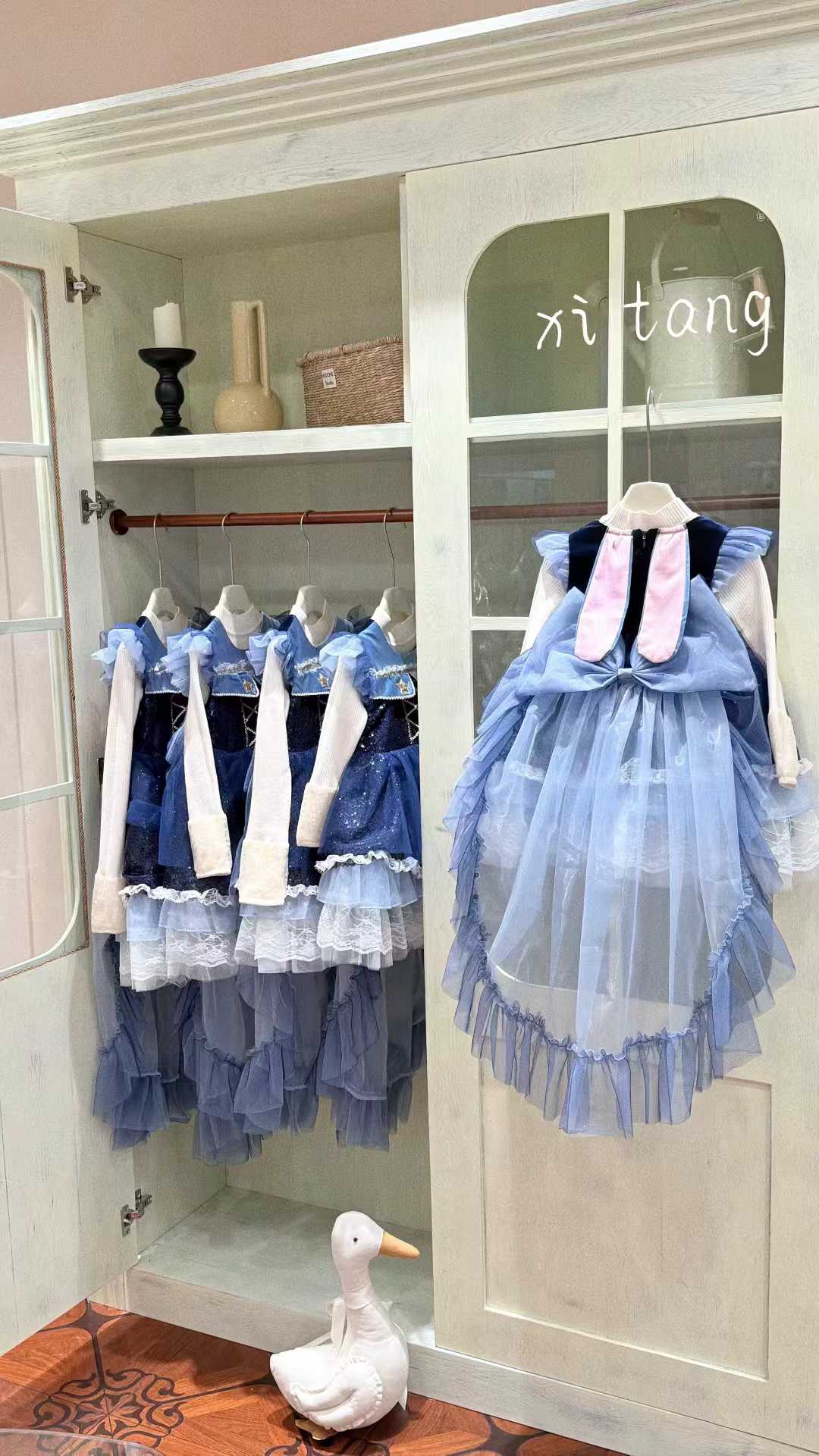 Dreamy Blue Tulle Princess Dresses