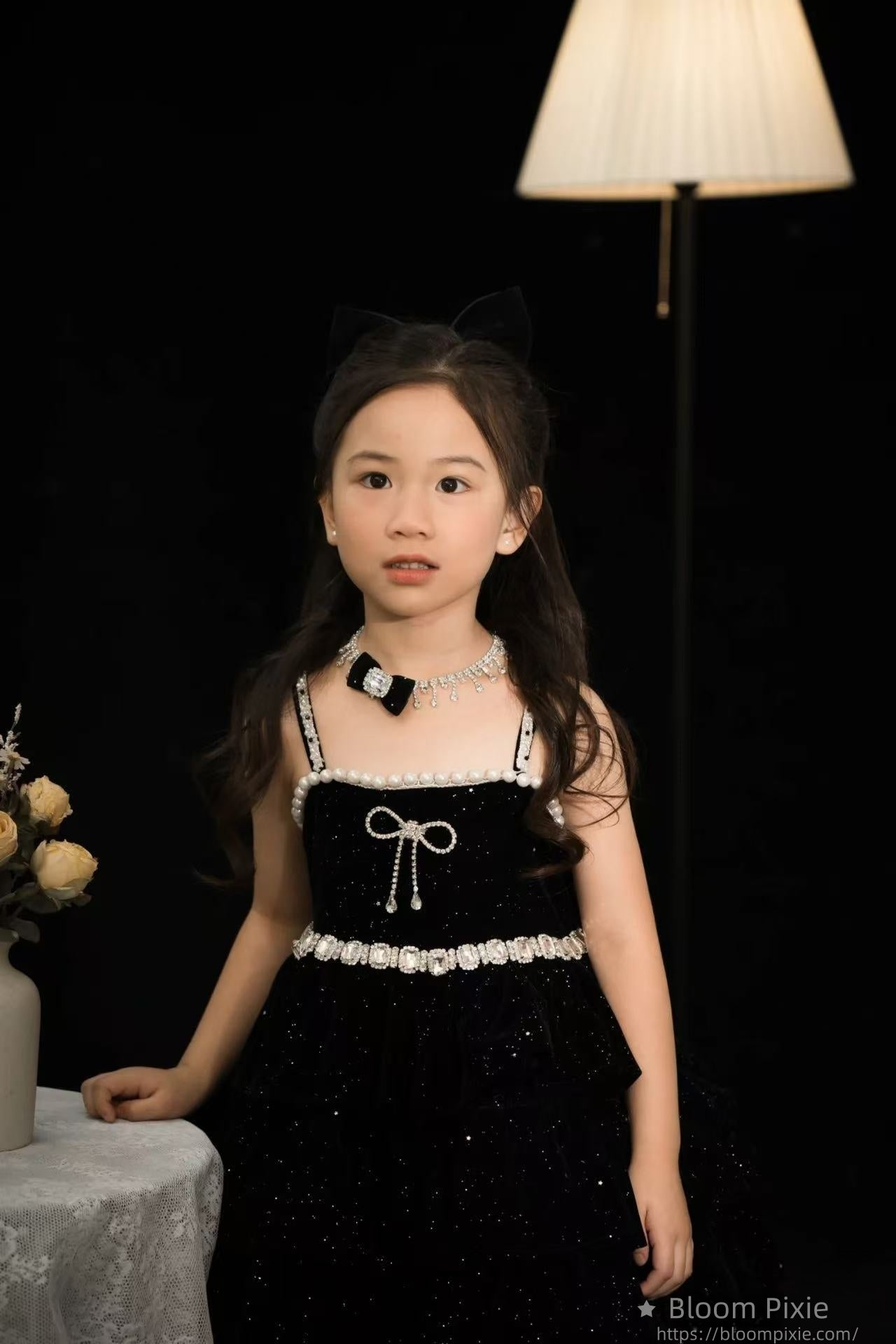✨Little Black Sparkle Princess Dress - So Chic!✨
