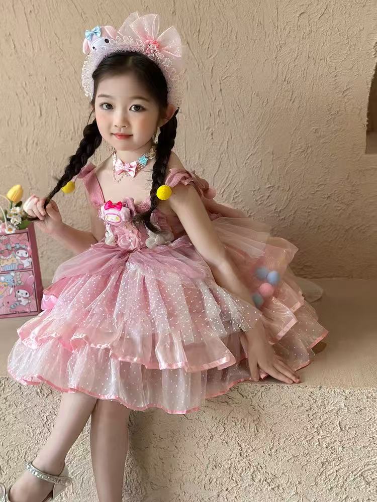 ✨Adorable Pink Tulle Princess Dress for Kids✨