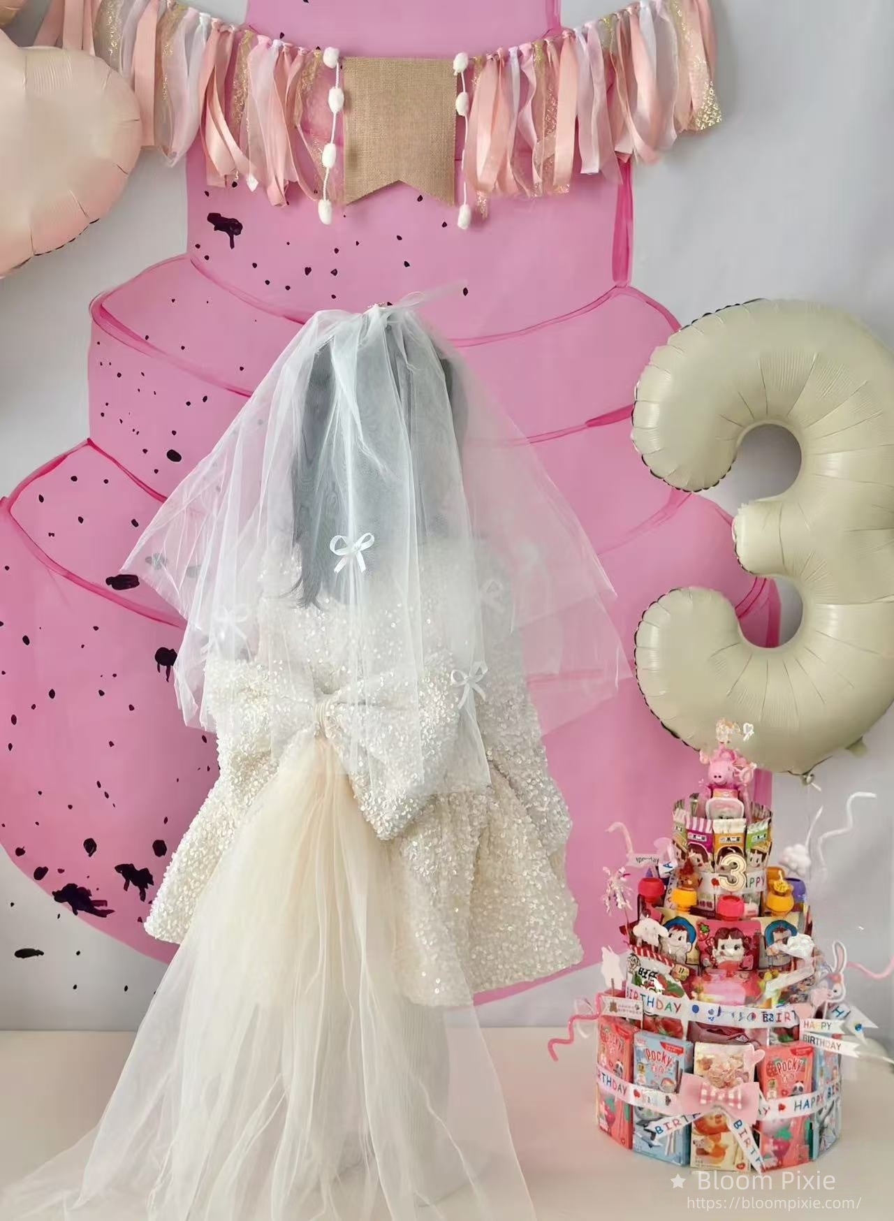 ✨Enchanted Ivory Sequin Fairy Dress - Pure Magic!✨