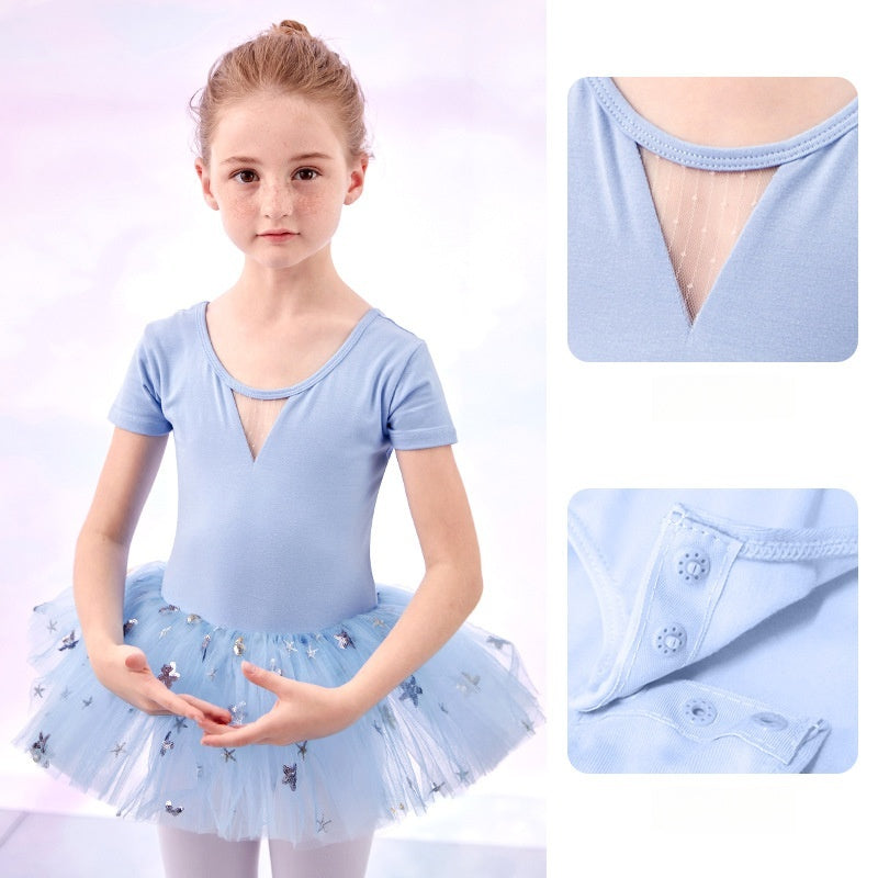 Star - Studded Ballet Tutu Dress9(A pair of dance shoes is given as a gift)