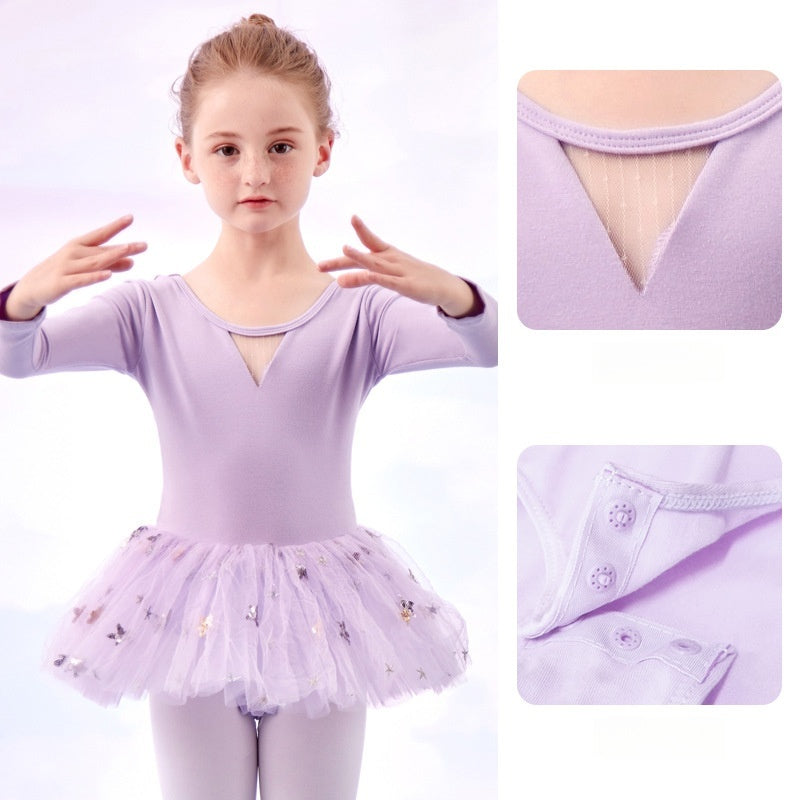 Star - Studded Ballet Tutu Dress9(A pair of dance shoes is given as a gift)