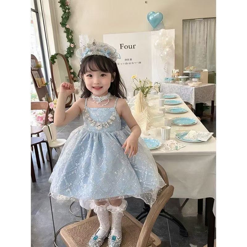 Enchanted Light Blue Tulle Princess Dress