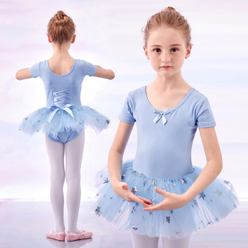 Star - Studded Ballet Tutu Dress9(A pair of dance shoes is given as a gift)