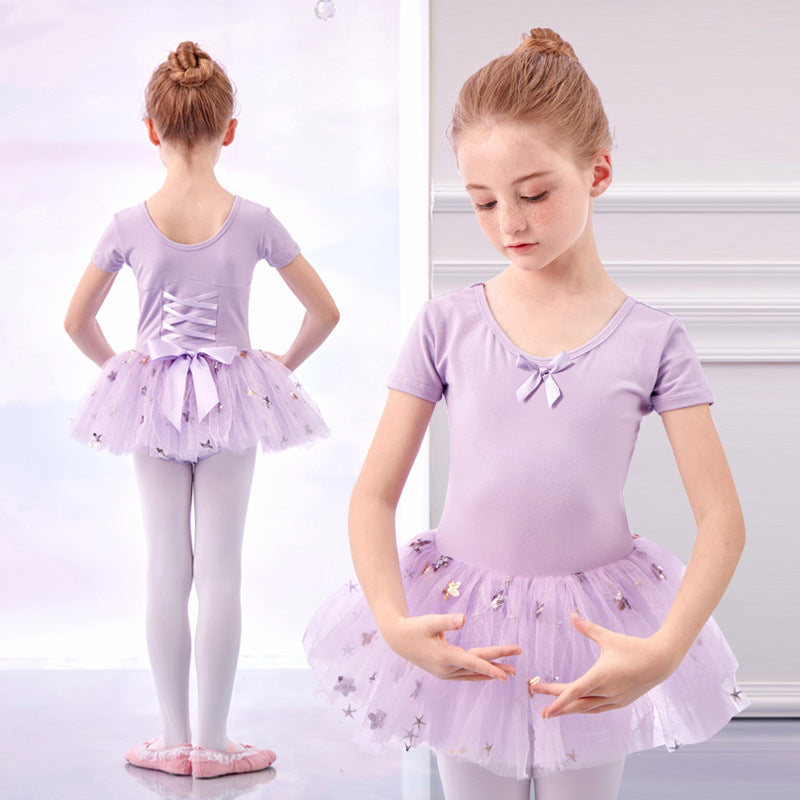 Star - Studded Ballet Tutu Dress9(A pair of dance shoes is given as a gift)