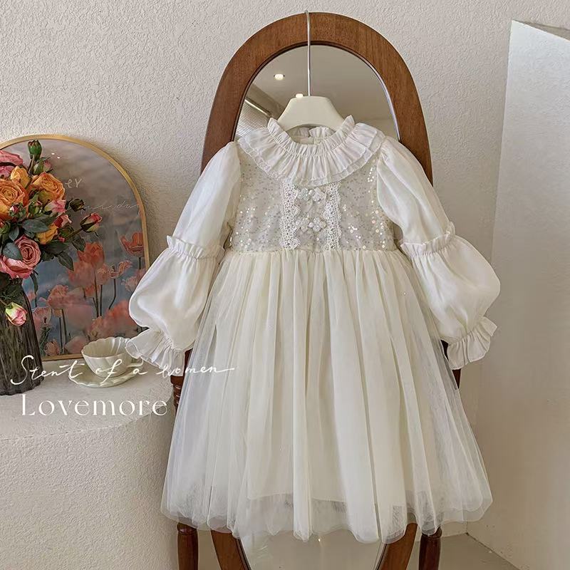 Girls' stylish tulle dress