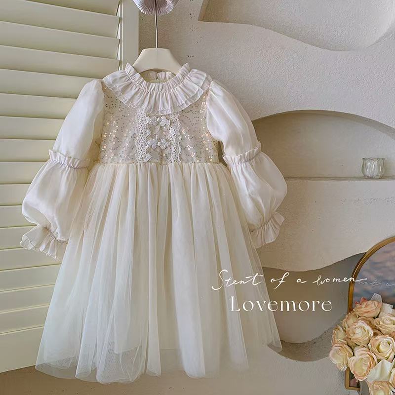 Girls' stylish tulle dress