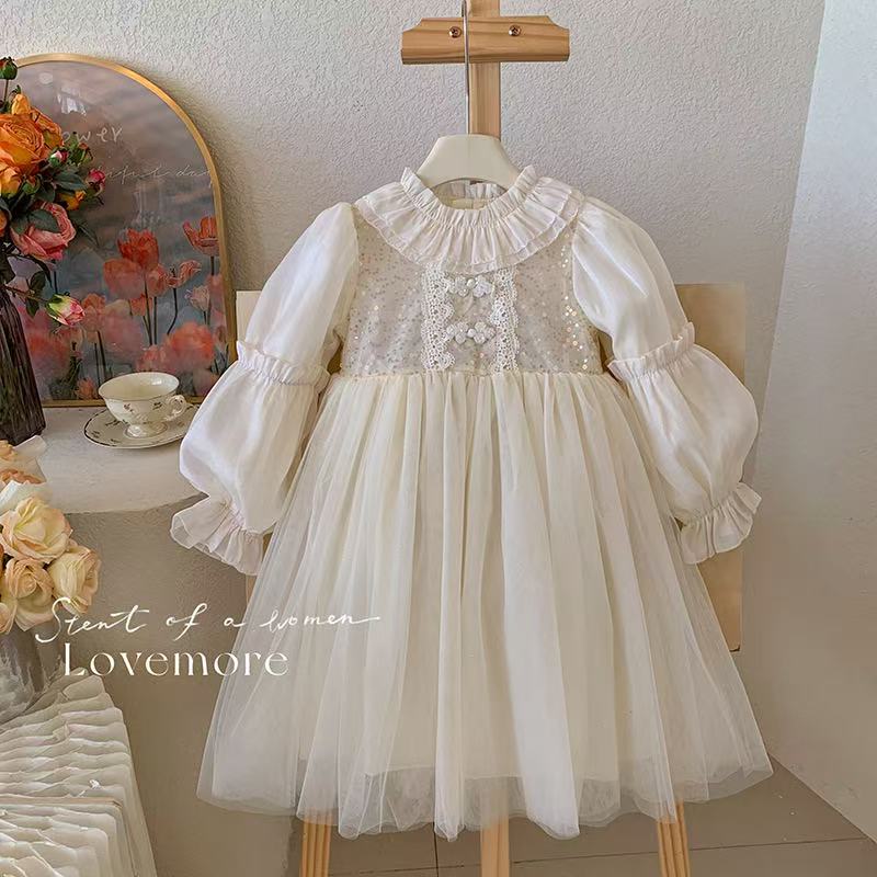 Girls' stylish tulle dress