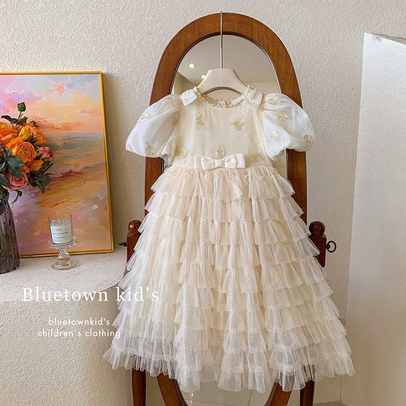 Girls' Tiered Tulle Dress