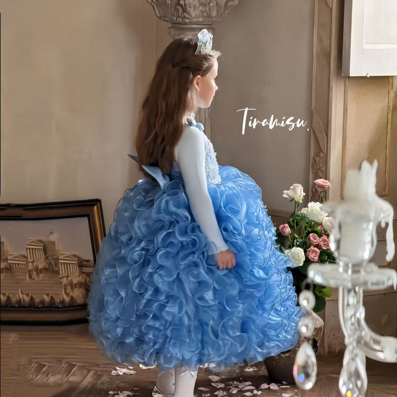Enchanted Blue Princess Ball Gown for Girls