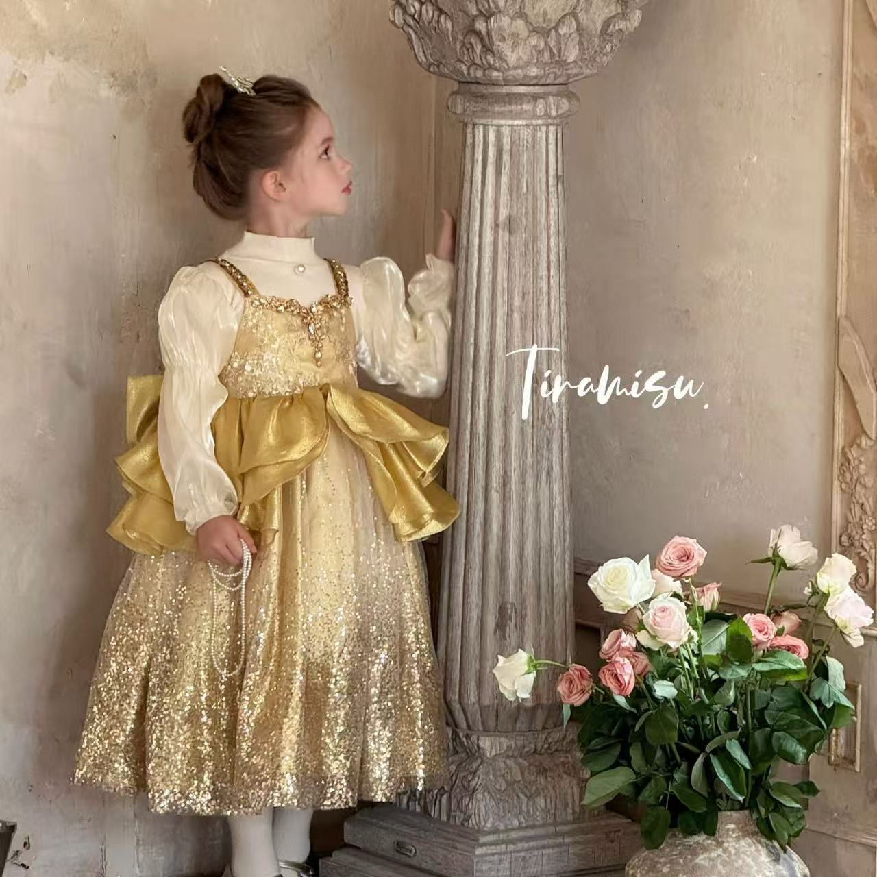 Golden Enchanted Princess Gown