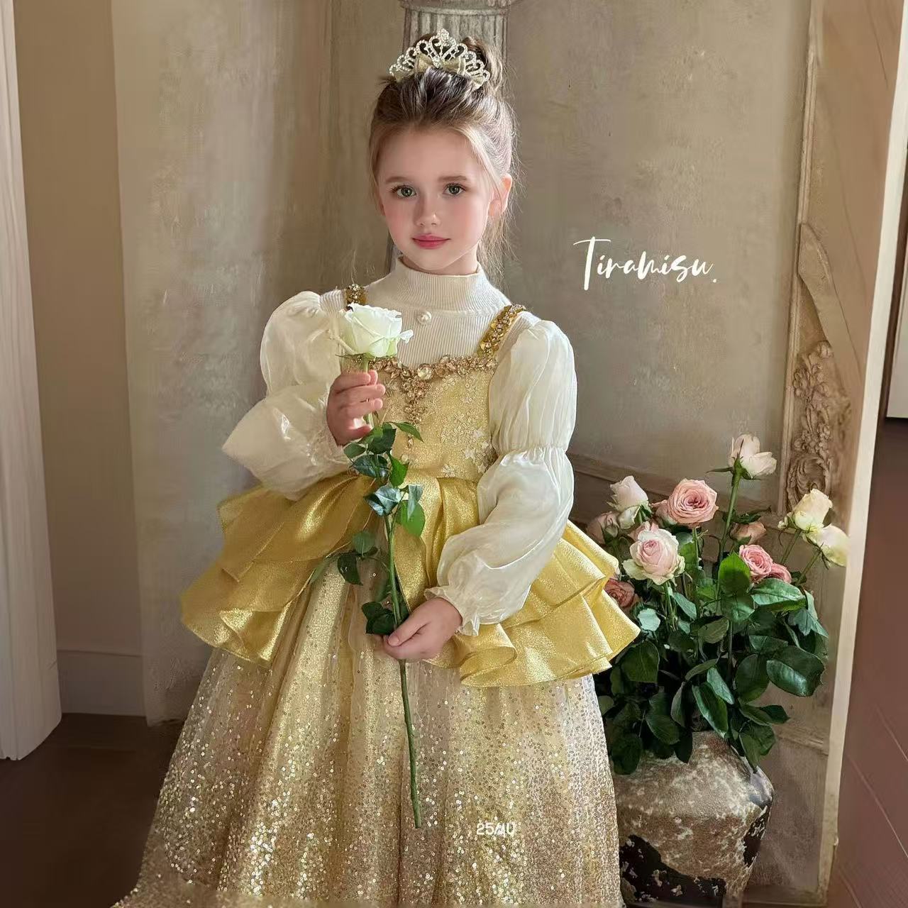 Golden Enchanted Princess Gown