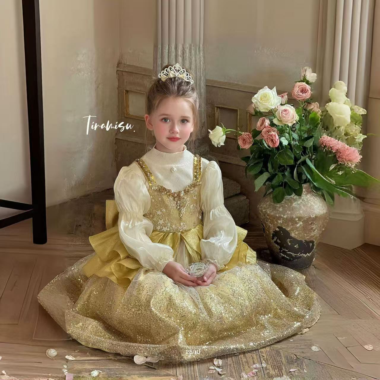 Golden Enchanted Princess Gown