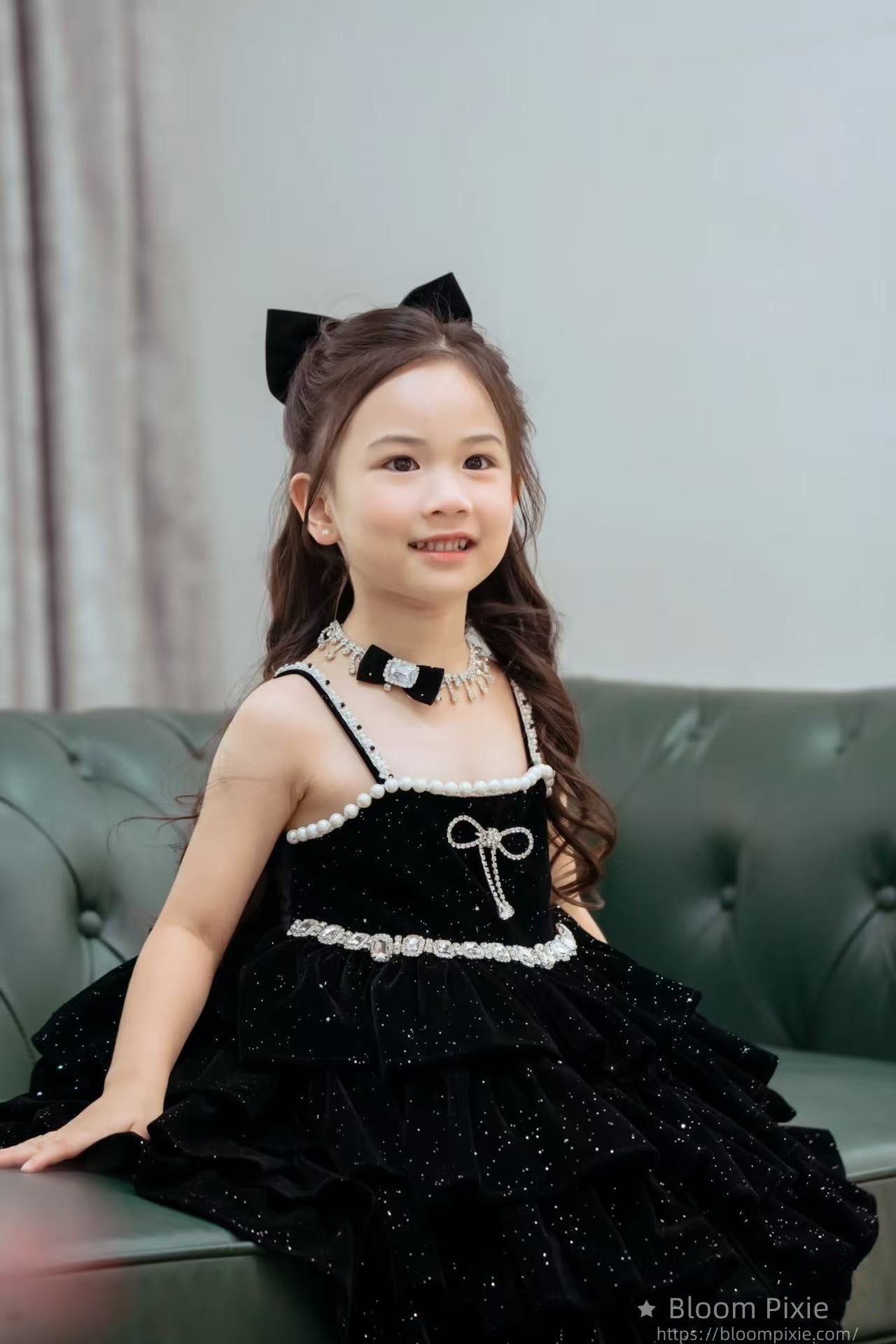 ✨Little Black Sparkle Princess Dress - So Chic!✨