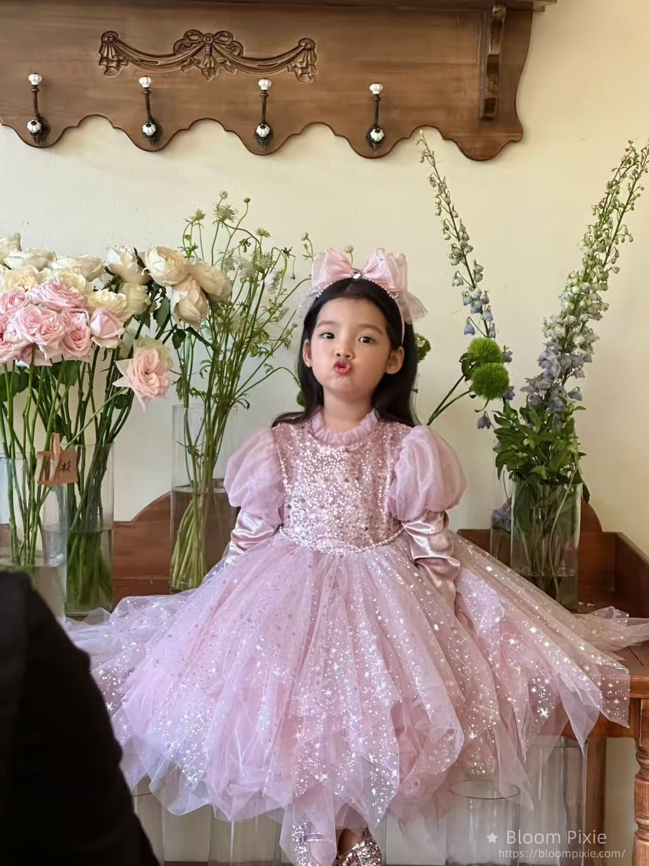 ✨Dreamy Pink Sparkle Princess Dress - Absolute Enchantment!✨