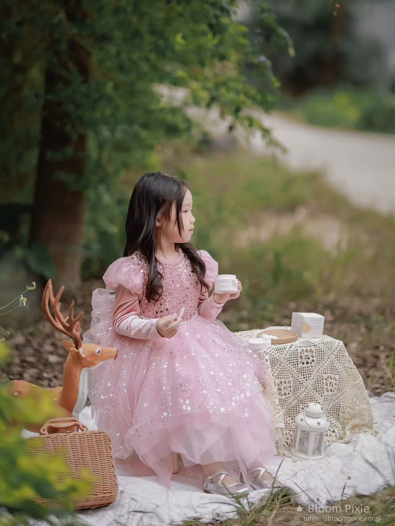 ✨Dreamy Pink Sparkle Princess Dress - Absolute Enchantment!✨