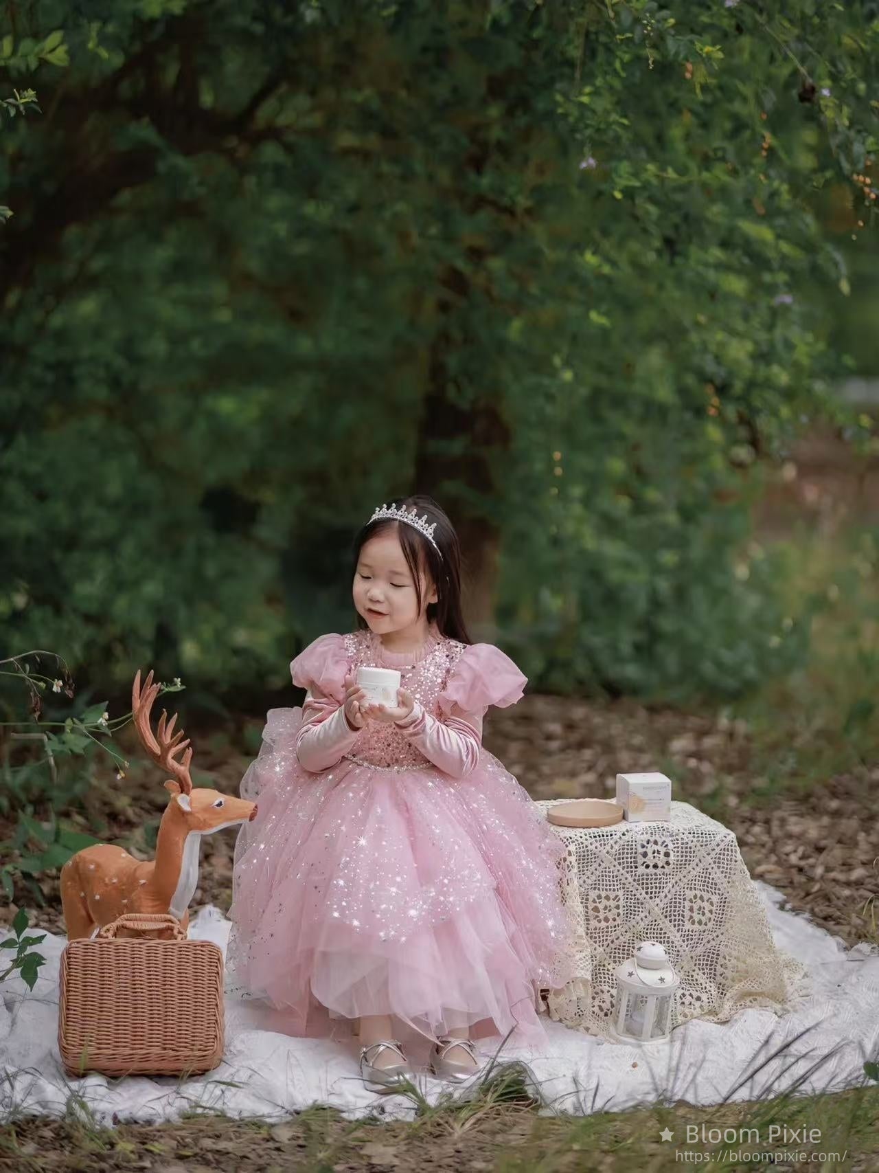 ✨Dreamy Pink Sparkle Princess Dress - Absolute Enchantment!✨