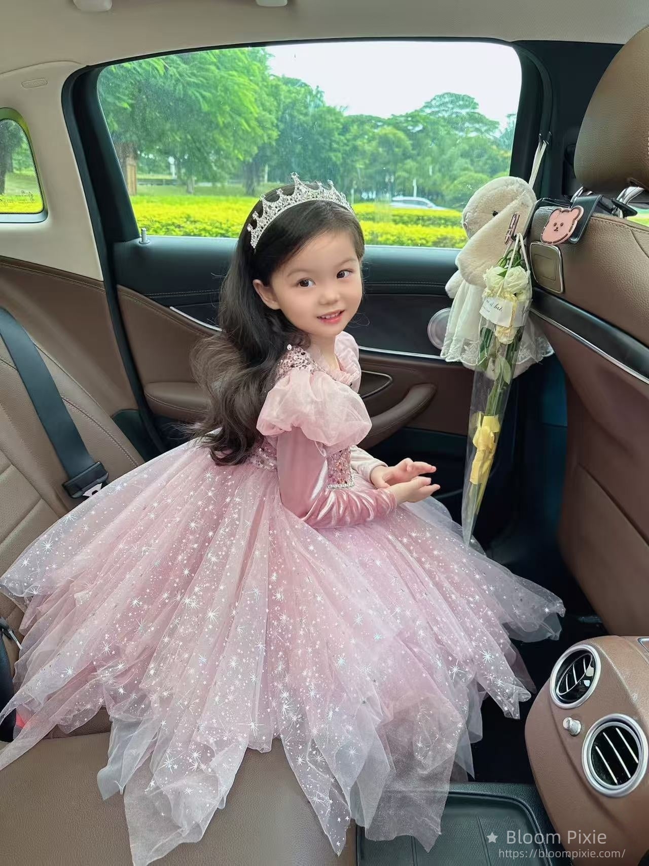 ✨Dreamy Pink Sparkle Princess Dress - Absolute Enchantment!✨