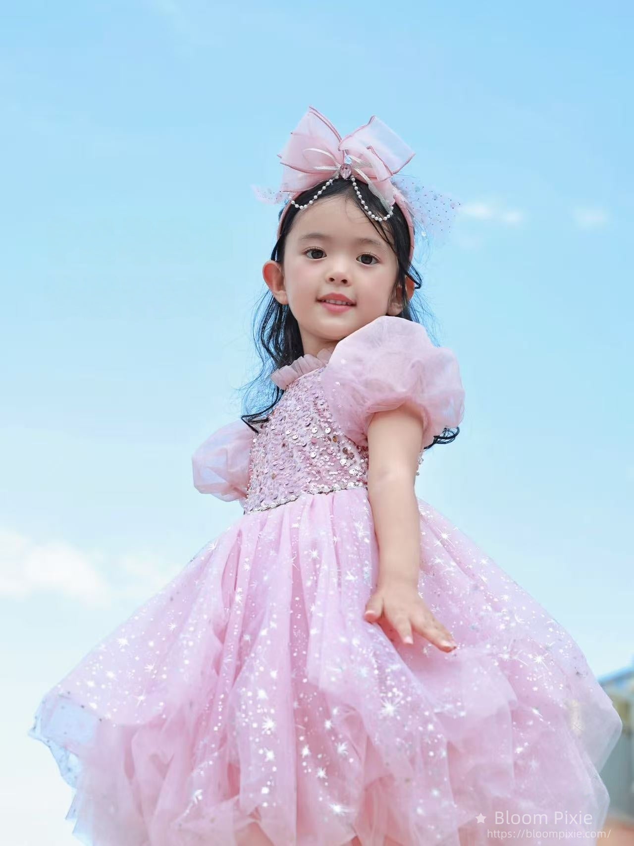 ✨Dreamy Pink Sparkle Princess Dress - Absolute Enchantment!✨