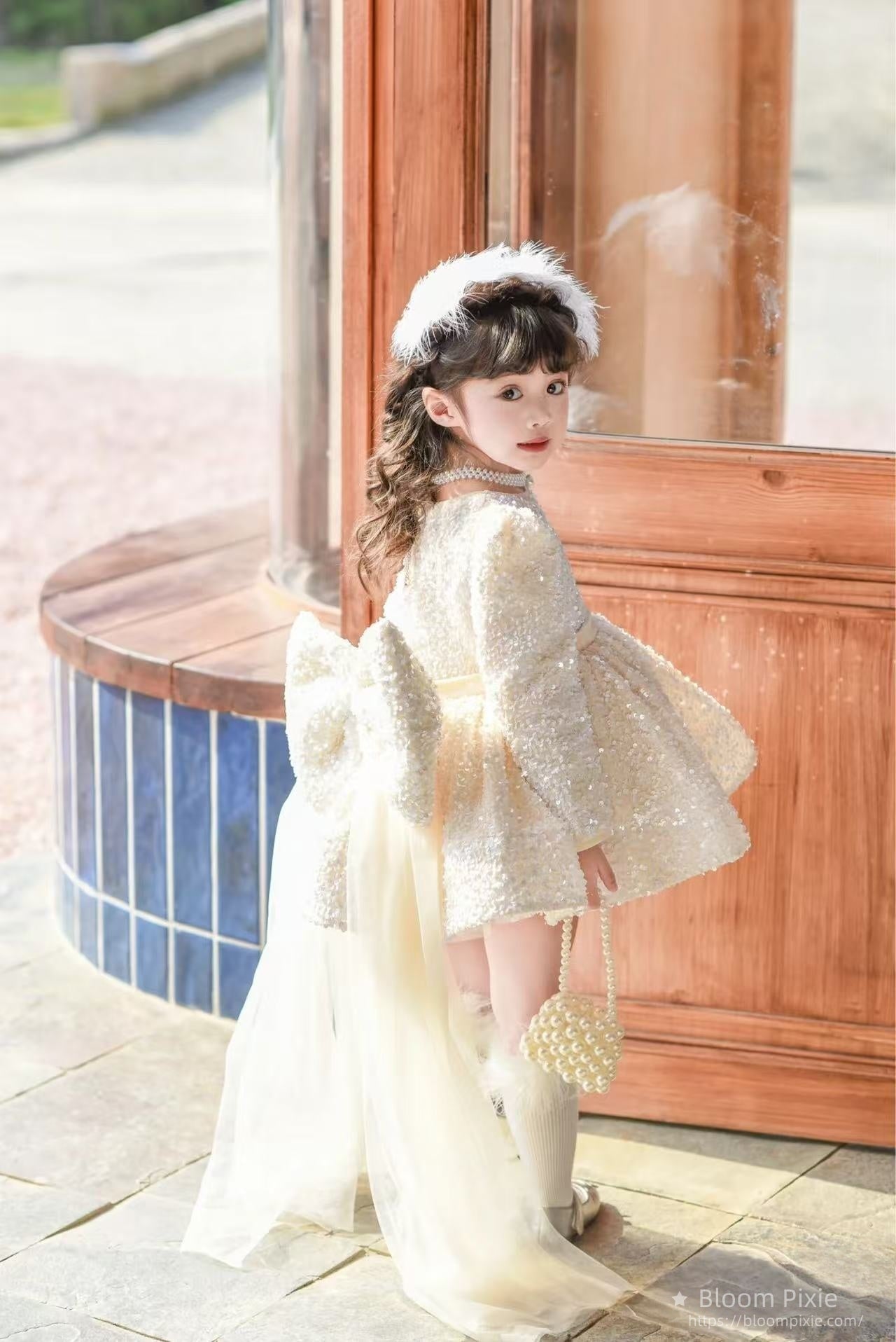 ✨Enchanted Ivory Sequin Fairy Dress - Pure Magic!✨
