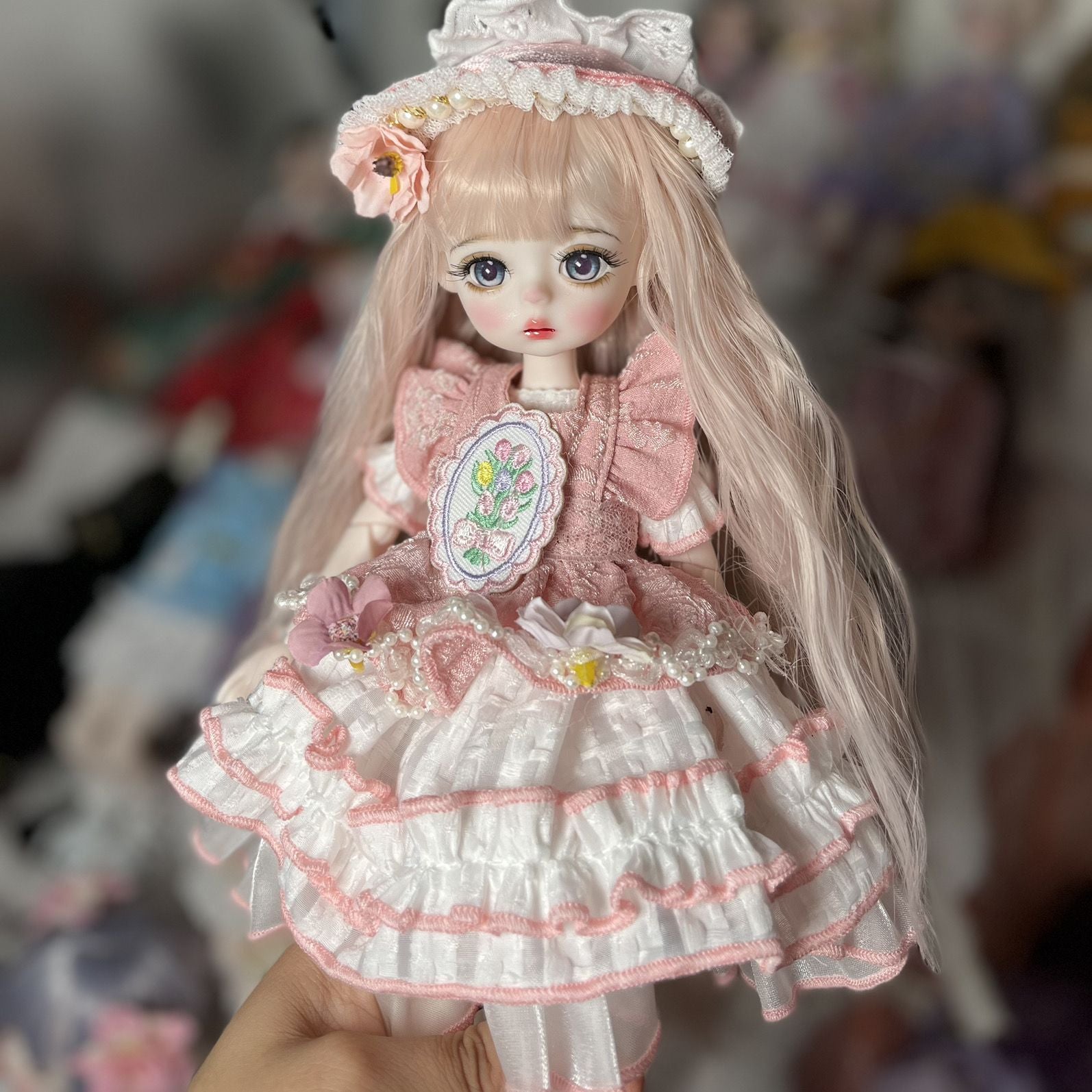 6 points bjd baby clothes 30cm doll change clothes dress doll set