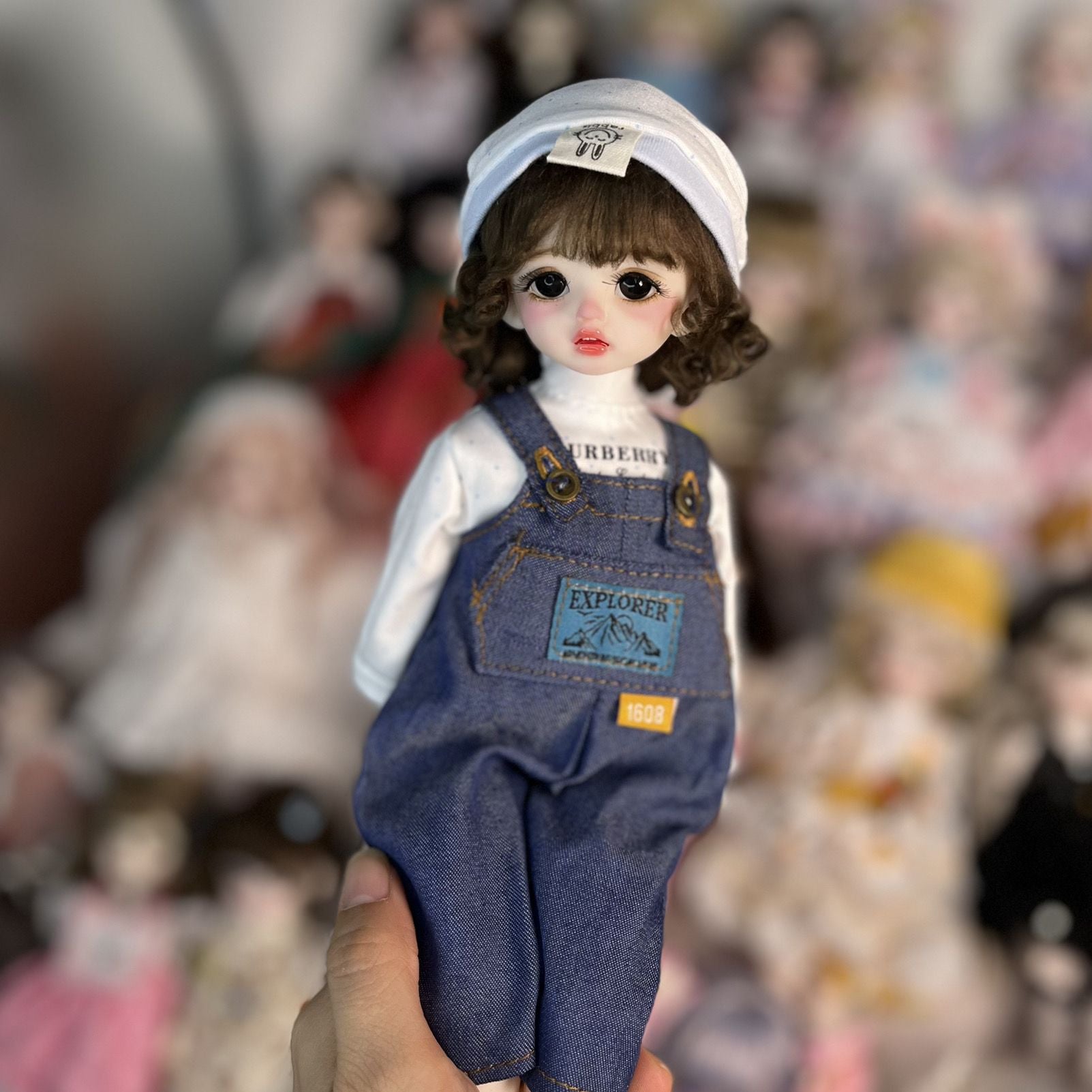 6 points bjd baby clothes 30cm doll change clothes dress doll set