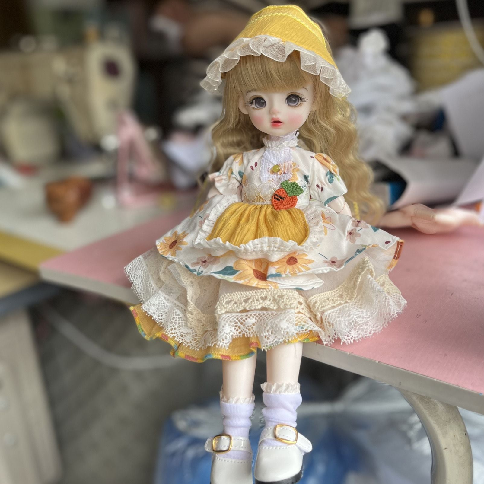 6 points bjd baby clothes 30cm doll change clothes dress doll set