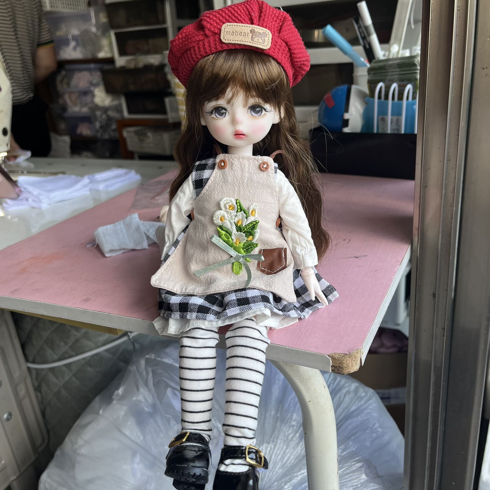 6 points bjd baby clothes 30cm doll change clothes dress doll set