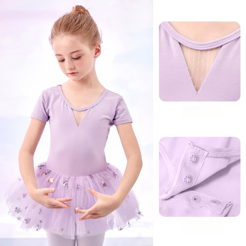 Star - Studded Ballet Tutu Dress9（A pair of dance shoes is given as a gift）