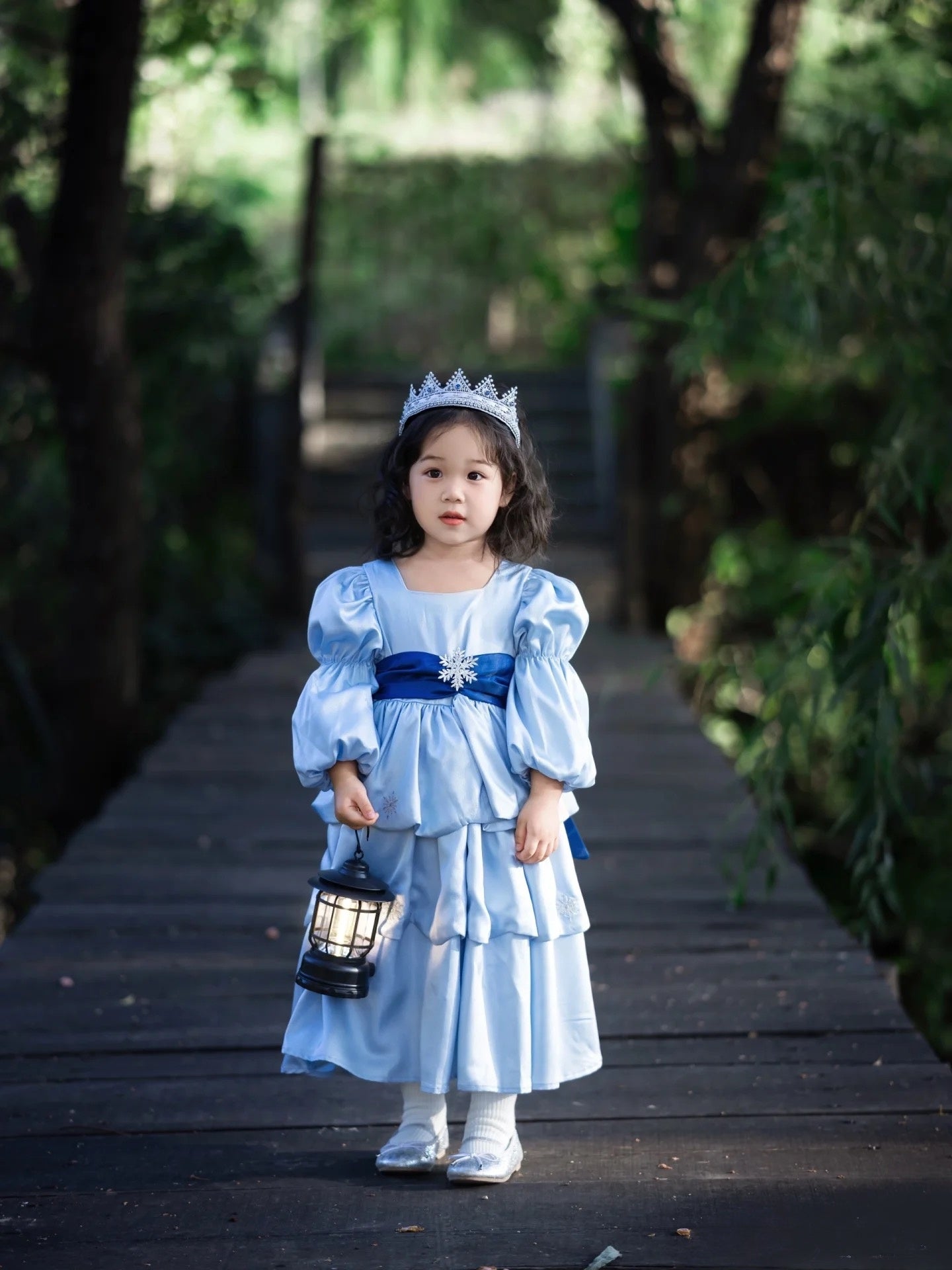 Enchanted Blue Princess Dress for Little Girls