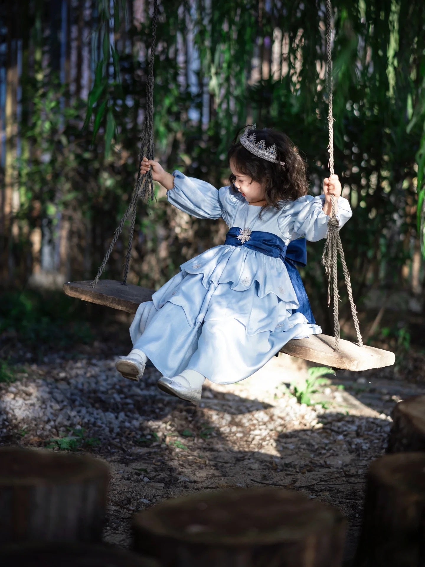 Enchanted Blue Princess Dress for Little Girls