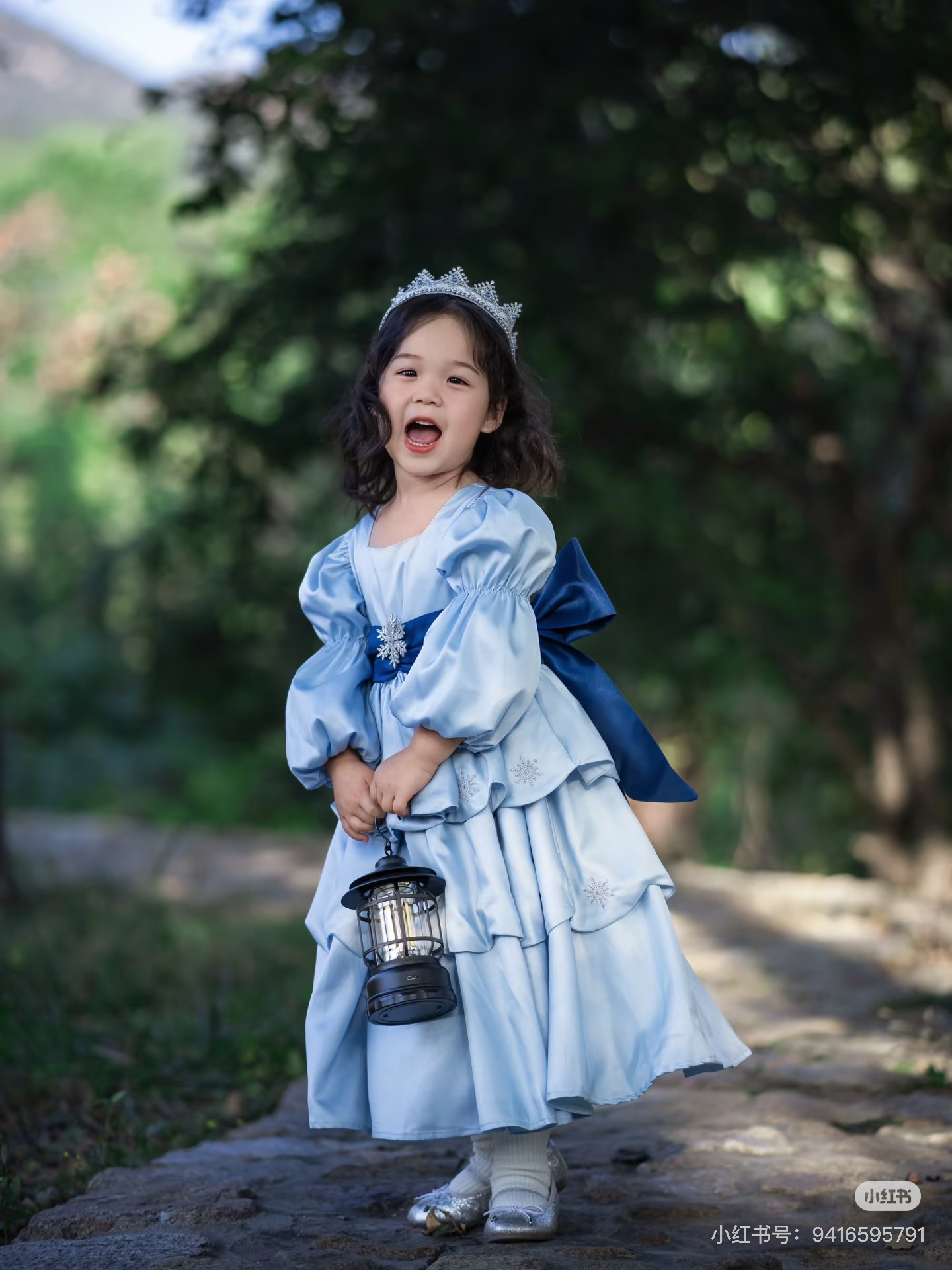 Enchanted Blue Princess Dress for Little Girls