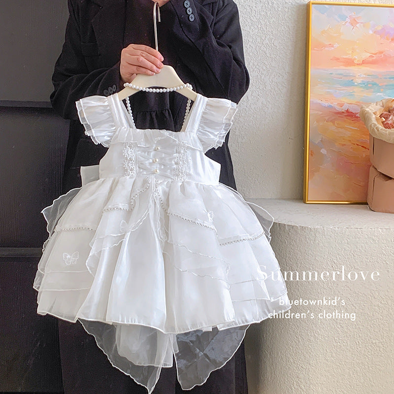 Girls princess dress super beautiful dress summer lolita beautiful cake dress birthday dress female treasure dress princess dress
