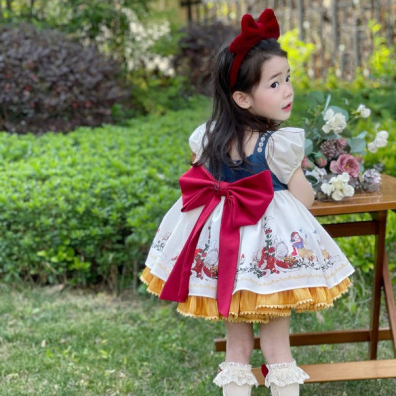 New Snow White - Inspired Ancient - Style Puff Skirt: Girls' Lolita Court Dress