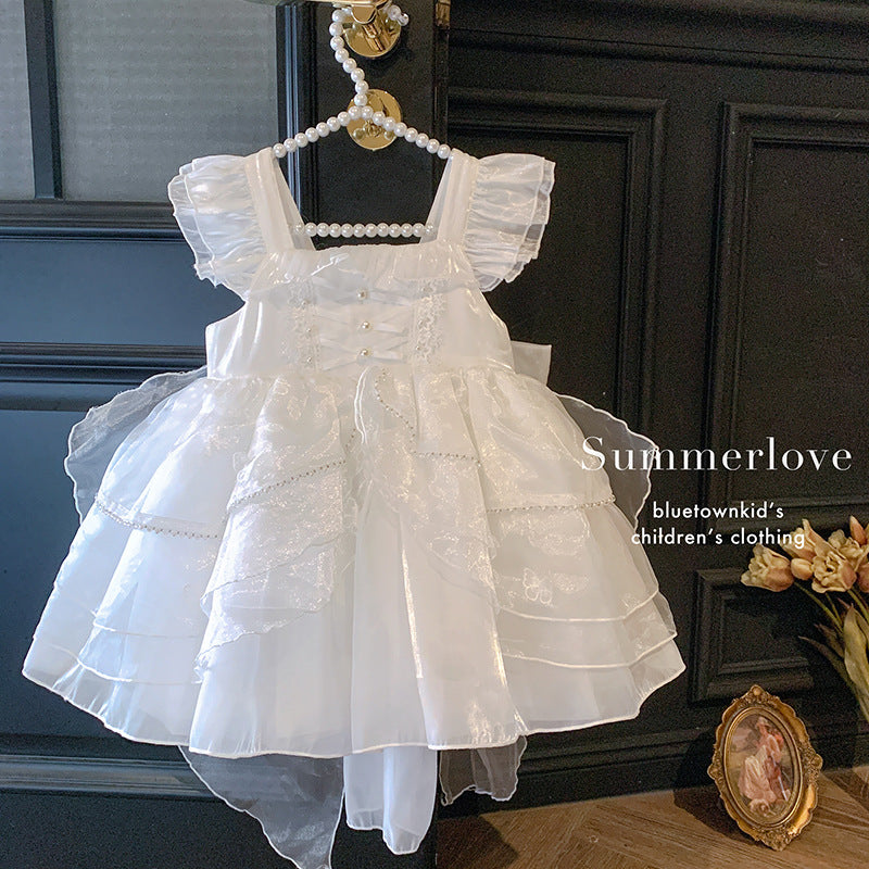 Girls princess dress super beautiful dress summer lolita beautiful cake dress birthday dress female treasure dress princess dress