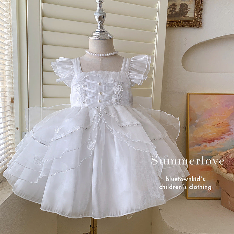 Girls princess dress super beautiful dress summer lolita beautiful cake dress birthday dress female treasure dress princess dress