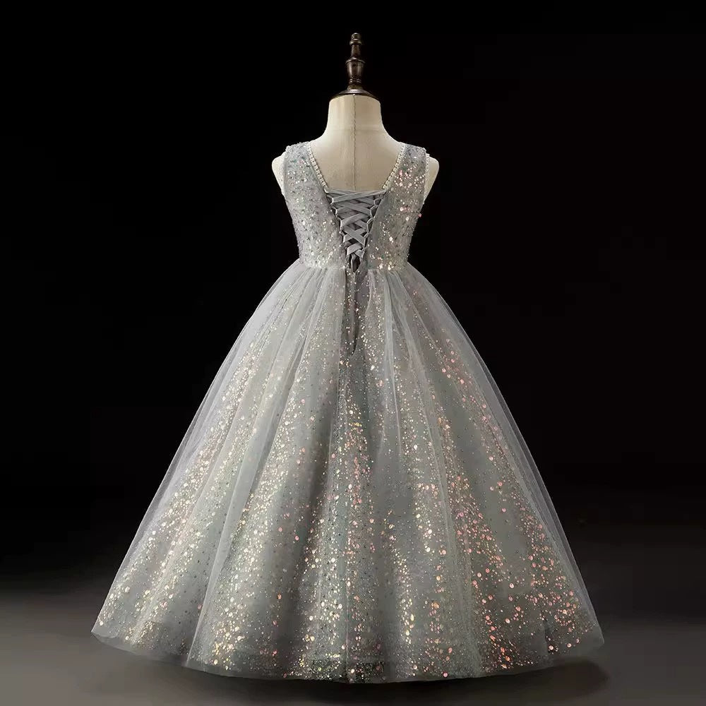 High-End Stylish Runway Princess Dress: Girls' Birthday/Flower Girl/Host Performance Outfit
