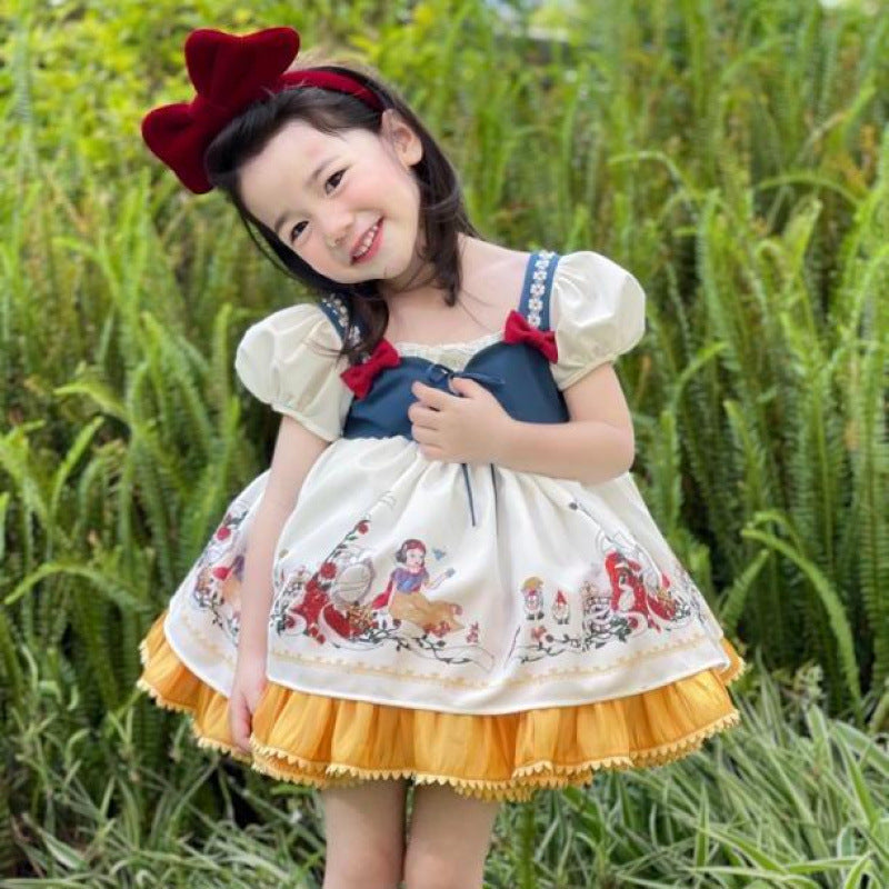 New Snow White - Inspired Ancient - Style Puff Skirt: Girls' Lolita Court Dress