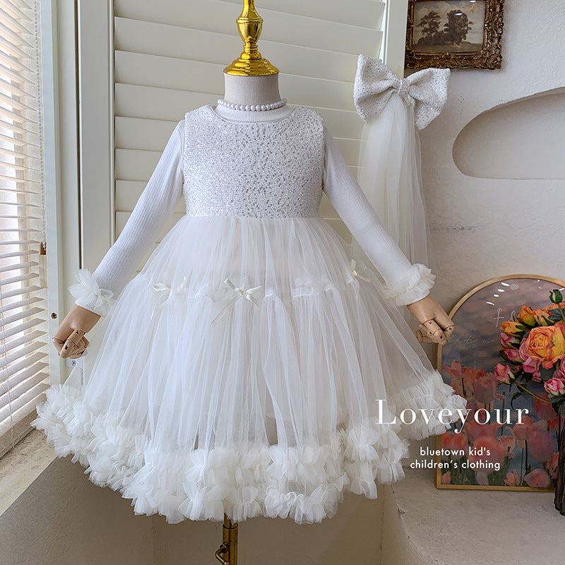 Girls' Princess Long-sleeved Autumn Outfit 2025 New Style