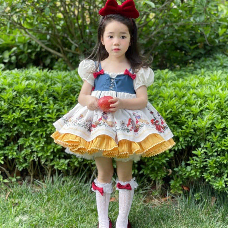 New Snow White - Inspired Ancient - Style Puff Skirt: Girls' Lolita Court Dress