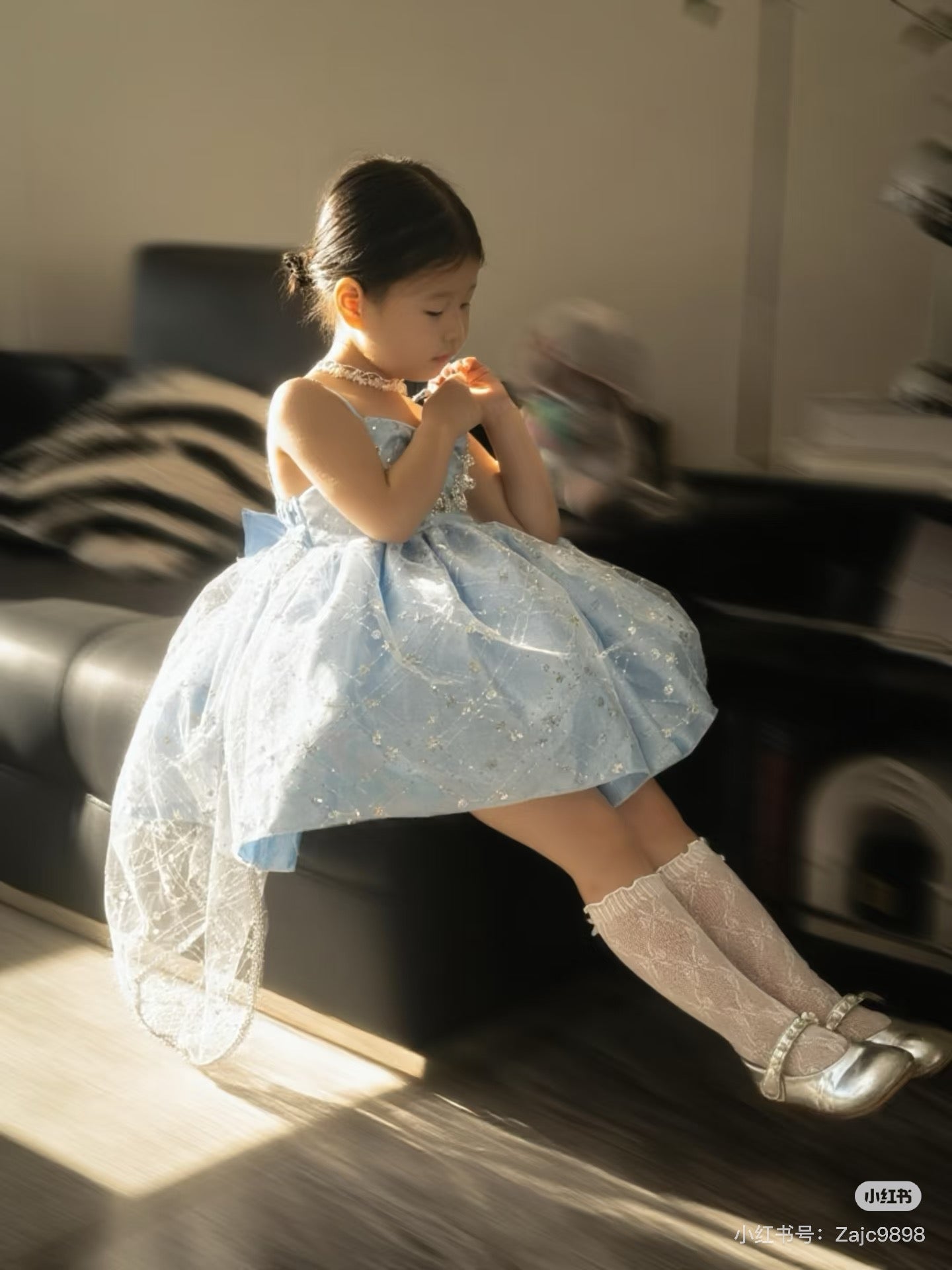 Enchanted Light Blue Tulle Princess Dress