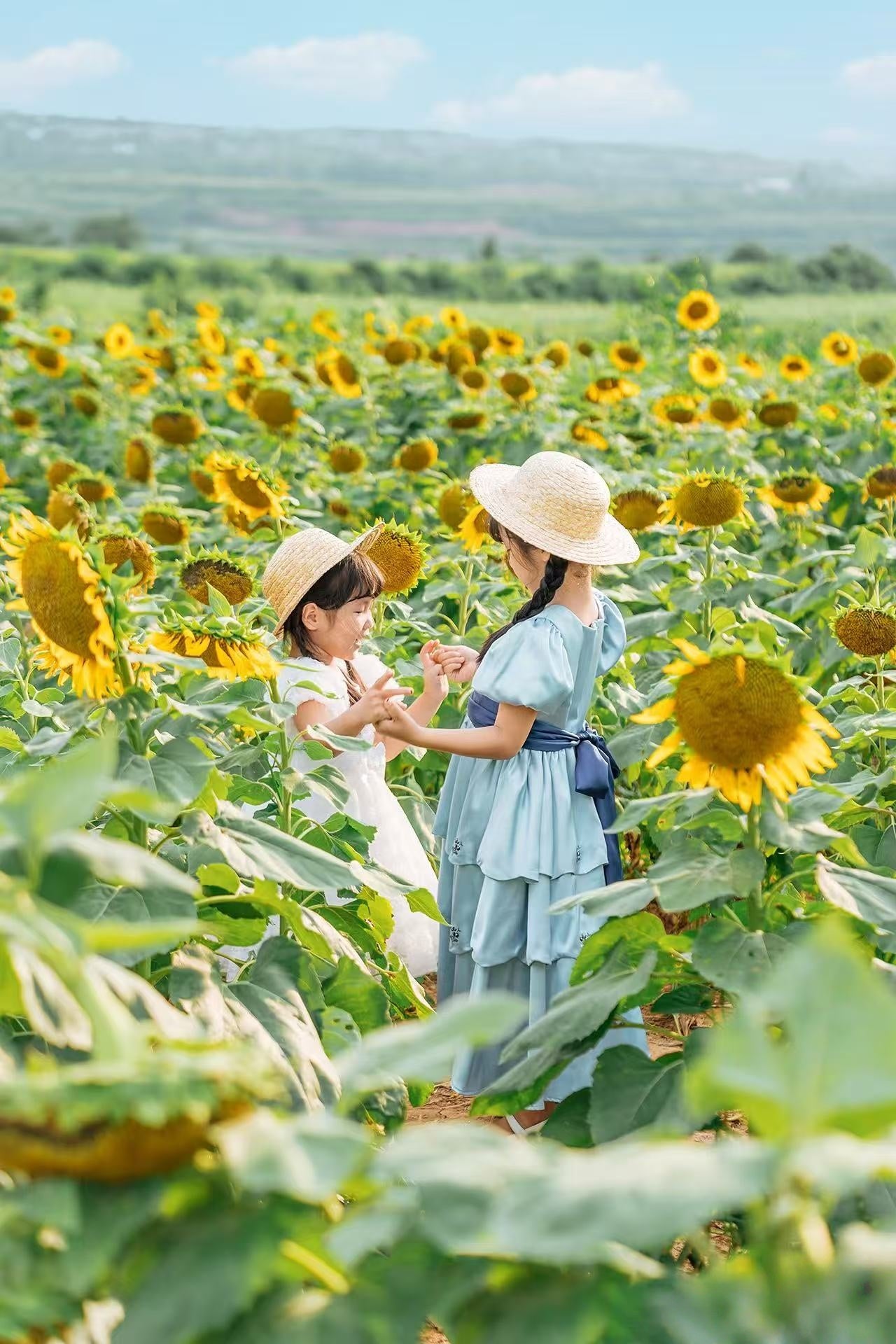 Enchanted Blue Princess Dress for Little Girls