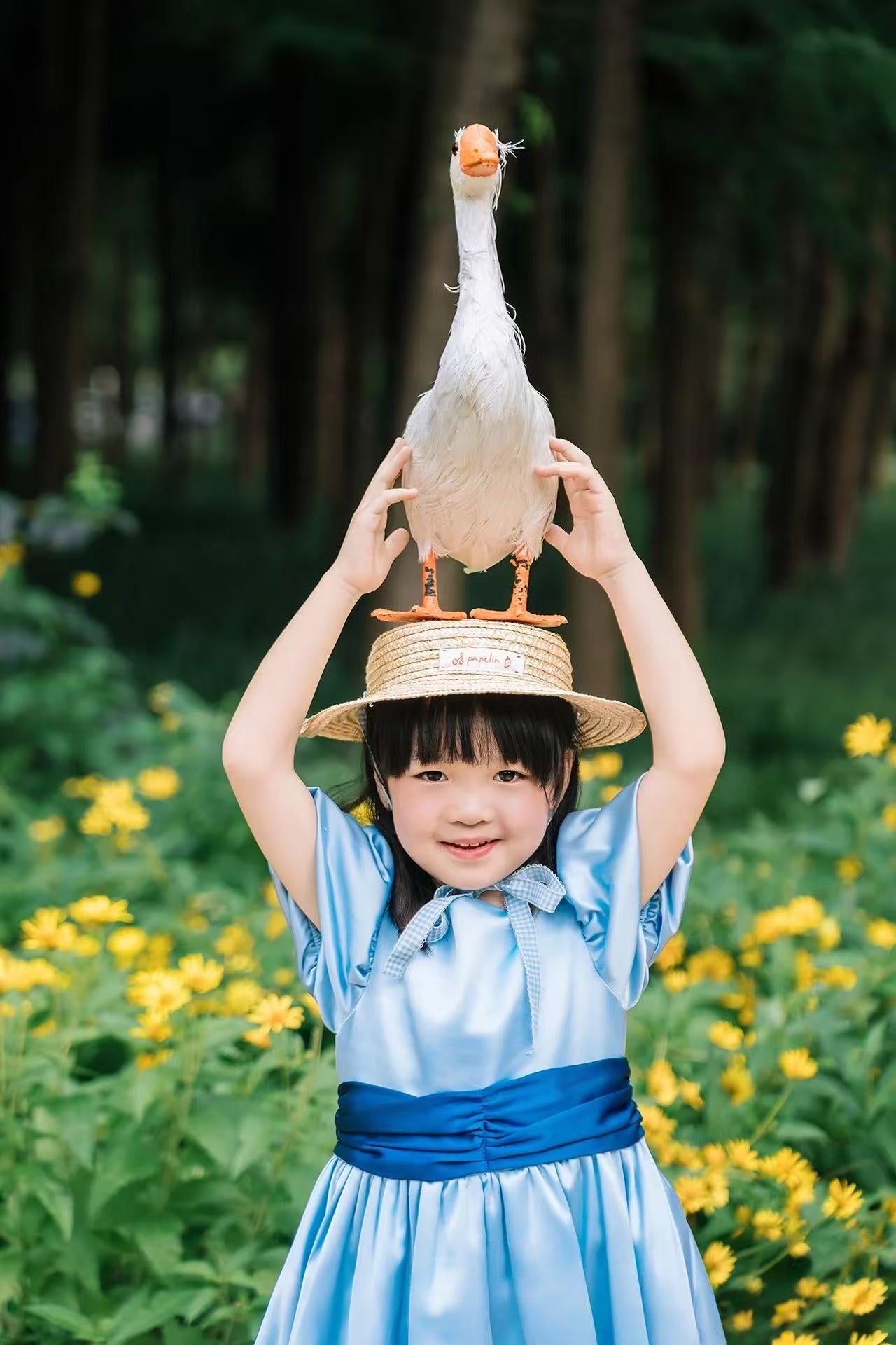 Enchanted Blue Princess Dress for Little Girls