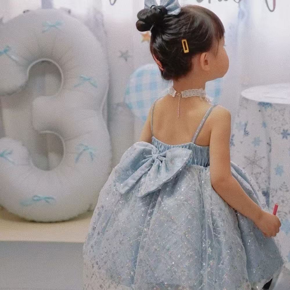 Enchanted Light Blue Tulle Princess Dress